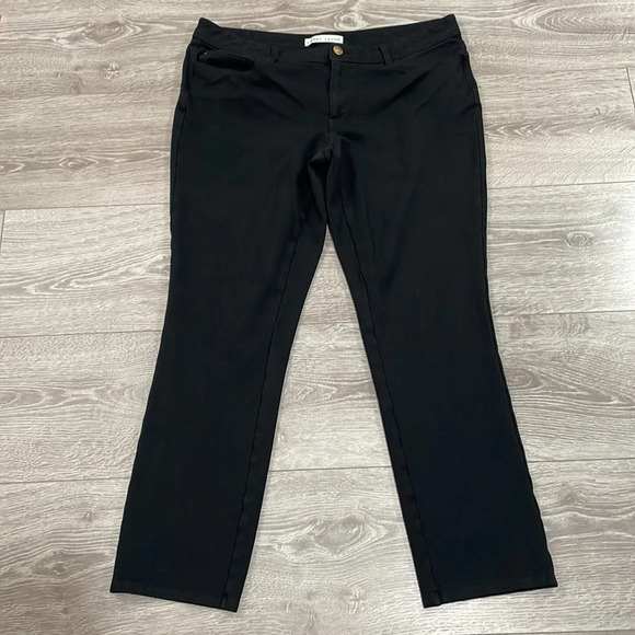 Larry Levine Black Stretch Pants 12 - Picture 13 of 14